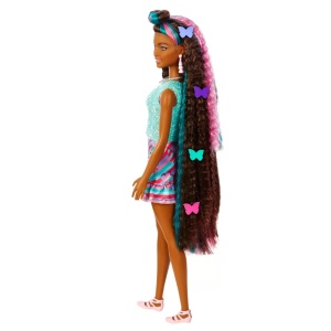 Barbie Totally Hair Papusa Barbie Curcubeu - Img 7