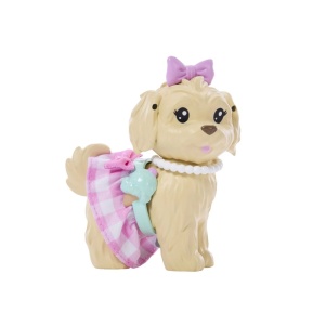 Barbie Twinning Looks Set Papusa Barbie Blonda Si Catel Cu Accesorii - Img 5