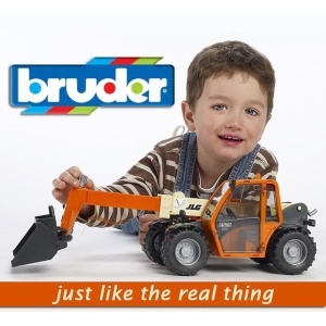Bruder - Masina De Teren Land Rover Defender Cu Remorca Si Micro Excavator Jcb Cu Muncitor - Img 3