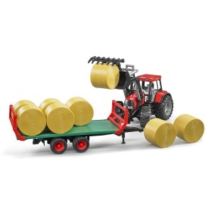 Bruder - Remorca Transport Baloti Cu 8 Baloti Rotunzi - Img 3