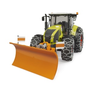 Bruder Tractor Claas Axion 950 cu lanturi de zapada si lama de plug - Img 4