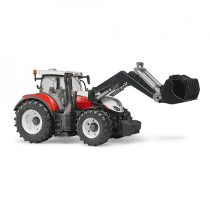 Bruder - Tractor Steyr 6300 Terrus Cvt Cu Incarcator Frontal - Img 8