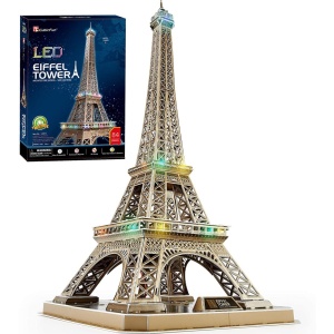 Cubic Fun - Puzzle 3D Led Turnul Eiffel 84 Piese - Img 2