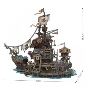 Cubic Fun - Puzzle 3D Nava Pirati 218 Piese - Img 4