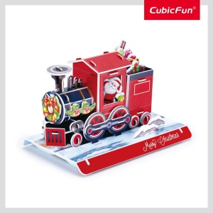 Cubic Fun - Puzzle 3D tren de Craciun 46 piese - Img 2