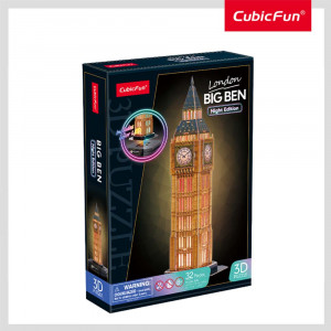 CUBICFUN - PUZZLE 3D BIG BEN EDITIE LUMINOASA 32 PIESE - Img 1