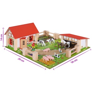 Ferma din lemn Eichhorn 39x36x14 cm cu accesorii - Img 4