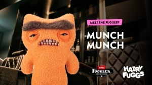 Fuggler - Jucarie de plus, 23 cm - Ciudateii cu par, Munch Munch - Mono - Orange - Img 2