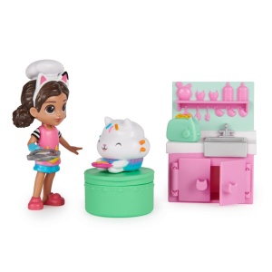 Gabbys Dollhouse Set Papusa 9.7Cm Cu Pisicuta Bucataria Lui Gabby - Img 3