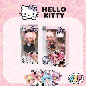 Hello Kitty - Papusa Manga Golden Diva Roller cu accesorii - Img 6