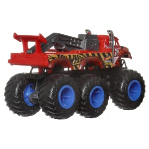 Hot Wheels Monster Truck Big Rigs Masinuta Metalica Cu 6 Roti The 909 Scara 1:64 - Img 3