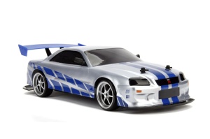 Jada Elite Fast And Furious Masinuta Rc Cu Telecomanda Brian Nissan Skyline Gtr R34 Scara 1 La 10 - Img 4