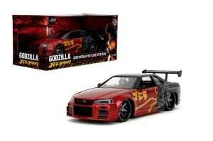 Jada Godzilla Masinuta Metalica Nissan Skyline Gtr Scara 1 La 24 - Img 6