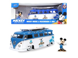 Jada Masina Din Metal Volkswagen T1 Bus Scara 1 La 24 Si Figurina Mickey Mouse - Img 6