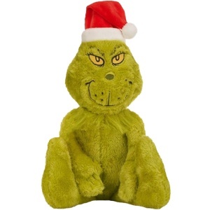 Jucarie din plus Grinch cu fes, 25/36 cm - Img 2