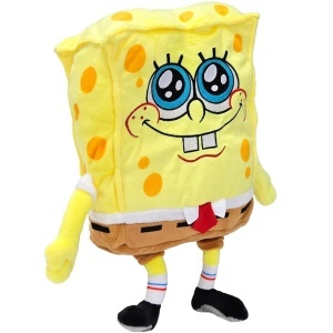 Jucarie din plus SpongeBob zambind, 22 cm (asezat) - Img 2