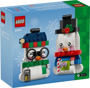 LEGO Seturi emblematice - Ornamente în formă de om de zăpadă (40812) - Img 8