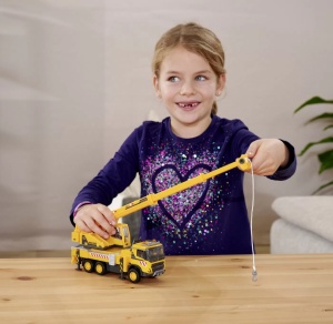 Majorette Volvo Camion Cu Macara - Img 3