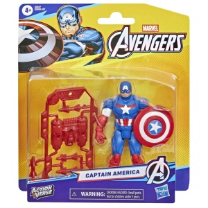 Marvel Avengers Action Vers Set Figurina Captain America Si Accesorii 11.4Cm
