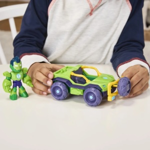 Marvel Iron Man Si Prietenii Sai Uimitori Set Vehicul Si Figurina Iron Hulk - Img 4