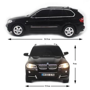 Masina Cu Telecomanda Bmw X5 Negru Cu Scara 1 La 18 - Img 5