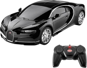 Masina Cu Telecomanda Bugatti Chiron Negru Cu Scara 1 La 24 - Img 6