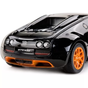 Masina Cu Telecomanda Bugatti Grand Sport Vitesse Negru Cu Scara 1 La 18 - Img 4