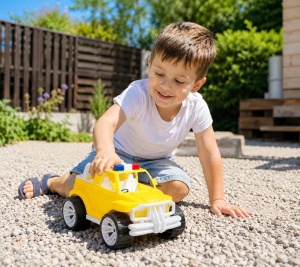 Masina Jeep Off Roader Galben 39Cm - Img 4