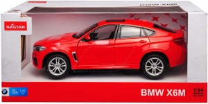 Masinuta Metalica Bmw X6M Rosu Scara 1 La 24 - Img 2