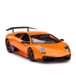 Masinuta Metalica Lamborghini Murcielago Lp670-4 Portocaliu Scara 1 La 24 - Img 2
