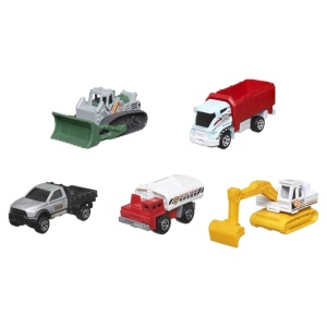Matchbox Set 5 Masinute Metalice Mbx Construction Iii Scara 1:64 - Img 2