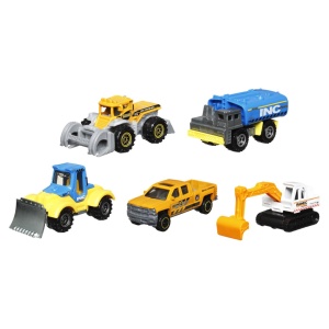 Matchbox Set 5 Masinute Metalice Mbx Construction V Scara 1:64 - Img 2