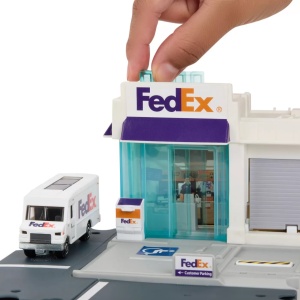 Matchbox Set Action Drivers Centrul De Colete Fedex - Img 4