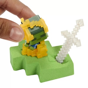 Minecraft Mini Mode Set Explorare Miniera Gri Si Alb - Img 3