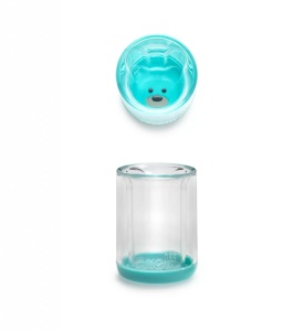 Pahar Copii Design Interior Urs, 145 Ml, Melii, Albastru - Img 2