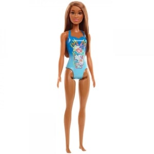 Papusa Barbie Satena Cu Costum De Baie Albastru - Img 2