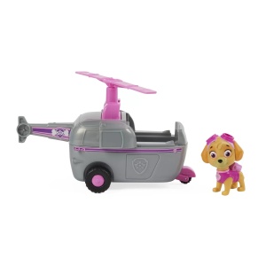 Patrula Catelusilor Filmul Cu Dinozauri Set Vehicul Cu Rampa Si Figurina Chase - Img 2