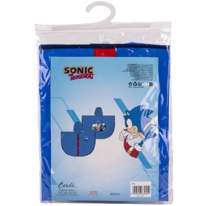 Pelerina de ploaie tip poncho, Sonic, Albastru, 3 - 4 ani - Img 4