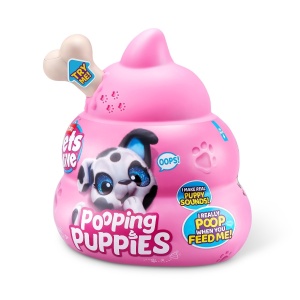 Pets Alive - Jucarie de plus interactiva catelus cu accesorii surpriza, Pooping Puppies - Img 2