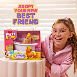 Pets Alive - Jucarie de plus interactiva, Mama Capybara si puii sai - Img 10