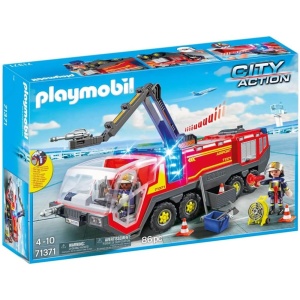 Playmobil - Autospeciala de pompieri pentru aeroport cu lumini si sunete - Img 5