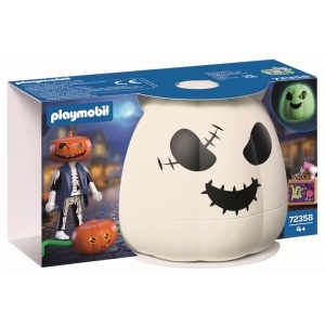 Playmobil - Dovleac de Halloween si Figurina cu cap de dovleac - Img 4