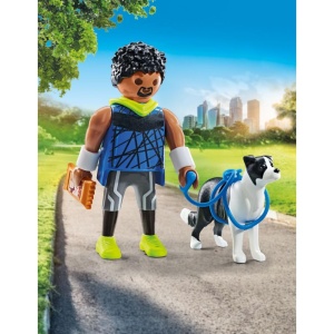 Playmobil - Figurina alergator cu animalut de colectie caine Border Collie - Img 5