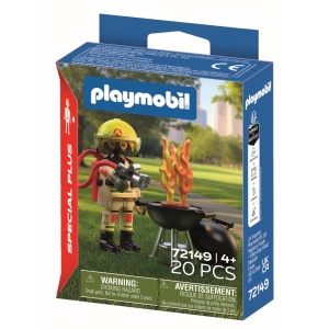 Playmobil - Figurina pompier si gratar - Img 3