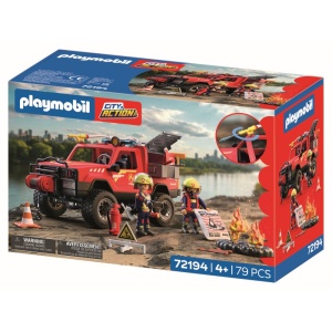 Playmobil - Jucarie de rol Masina Pickup de pompieri - Img 2