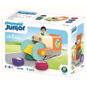 Playmobil - Junior dezvoltare prin joaca Vehicul de colectare a gunoiului - Img 3