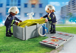 Playmobil-POMPIER CU SALTEA DE AER - Img 4