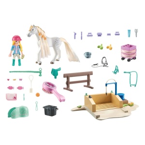 Playmobil - Spalatorie Cu Isabella Si Calutul Lioness - Img 6