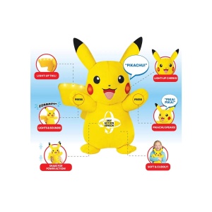 Pokemon - Jucarie de plus cu functii, Power Action, Pikachu - Img 4
