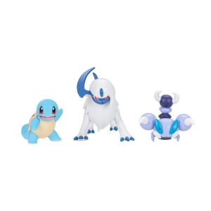 Pokemon - Set 3 figurine de actiune, (Squirtle & Absol & Skorupi)